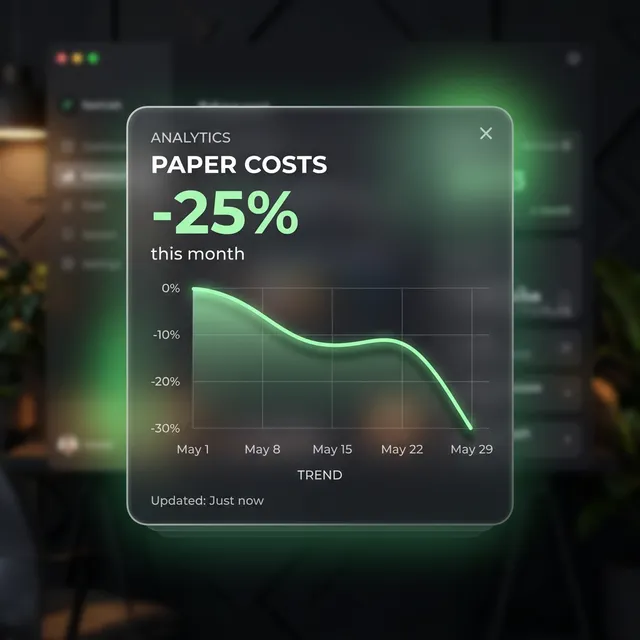 Costuri mai mici pentru hârtie și imprimante