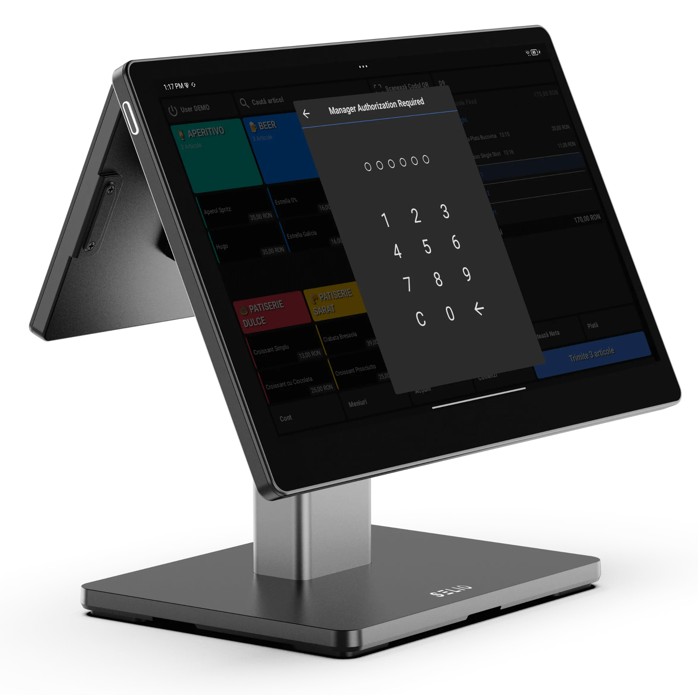 Hardware Selio pentru fluxuri reale de restaurant