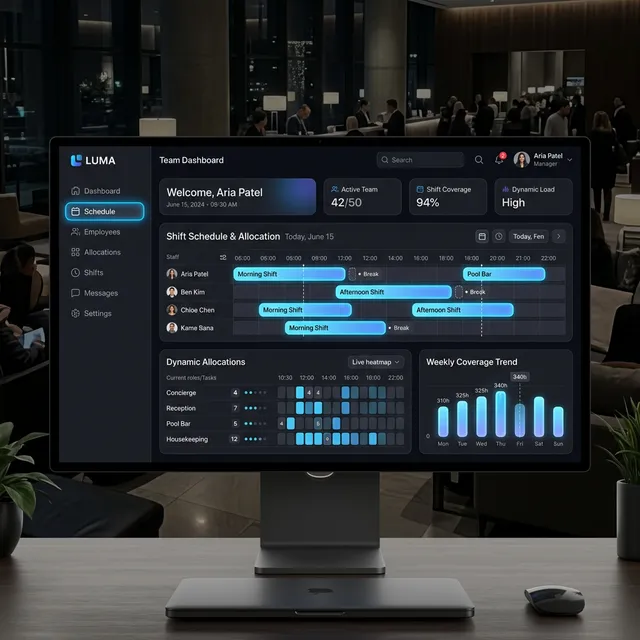 Selio team management dashboard